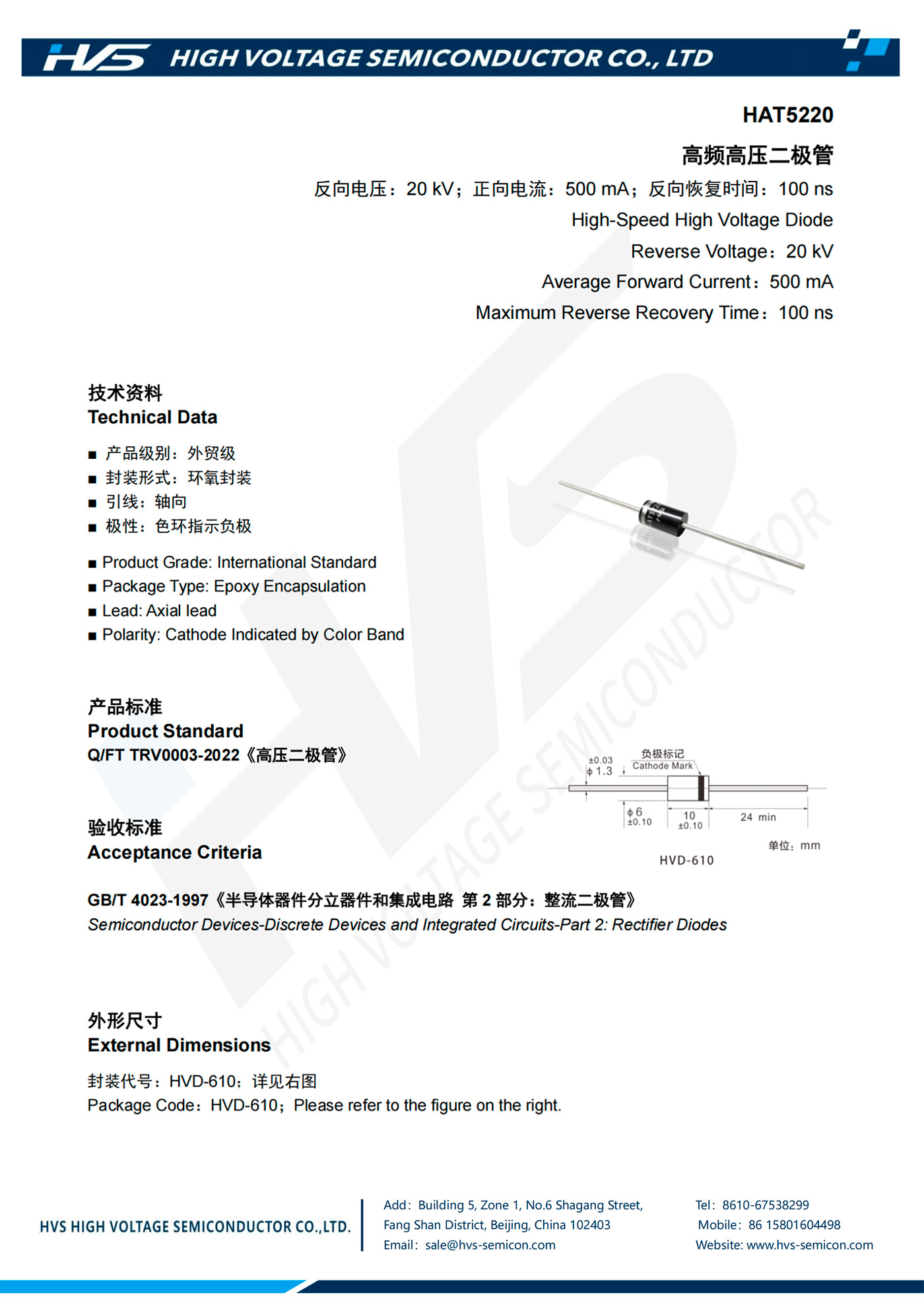 Specification of HAT5220