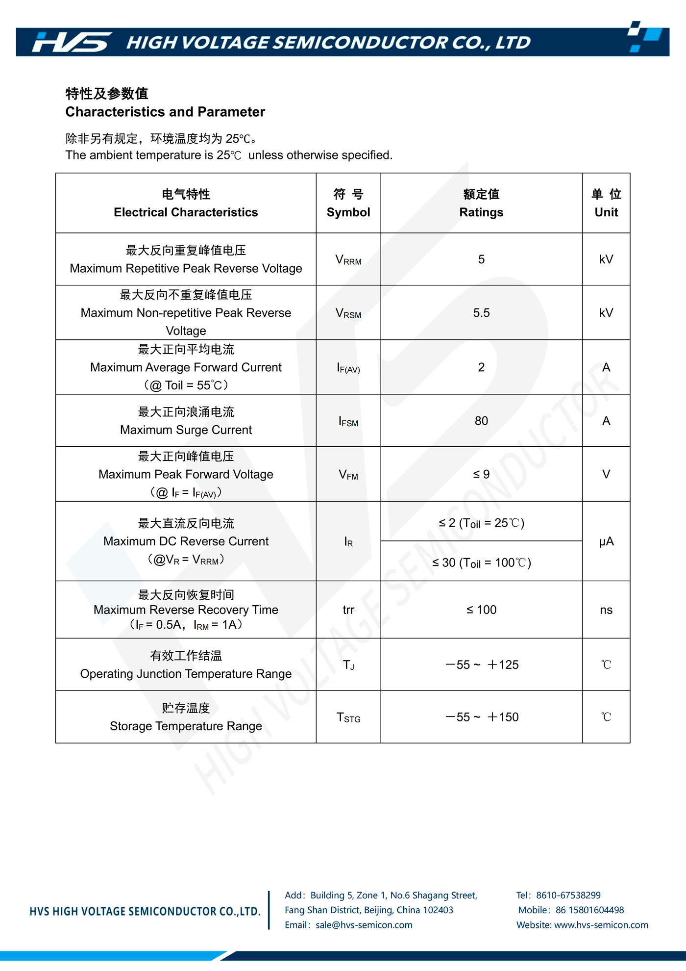 Specification of HAT2A-5