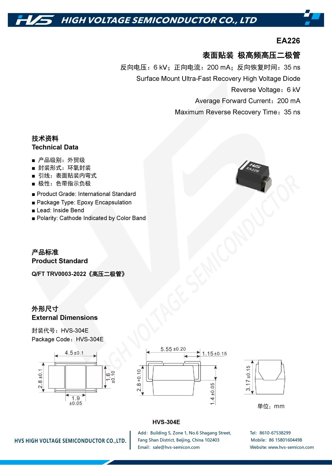 Specification of EA226